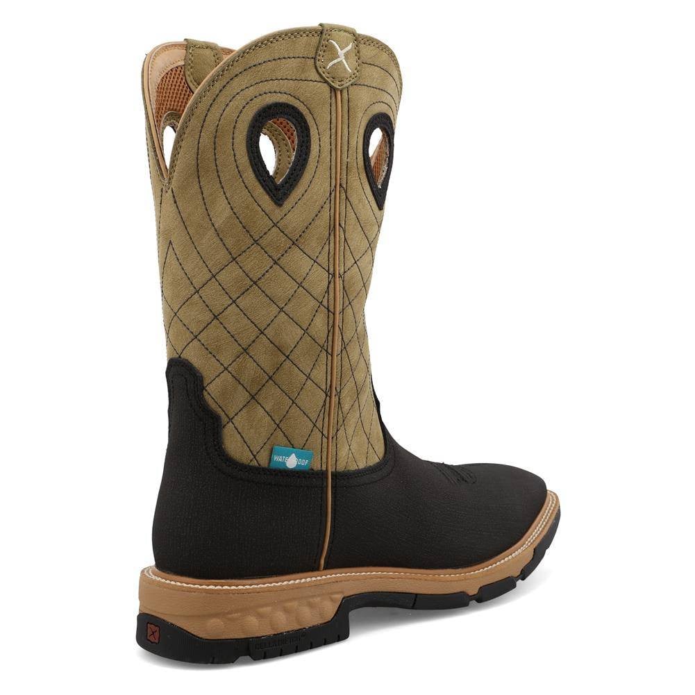 Men's Twisted X 12" Western Square Toe Waterproof Boots