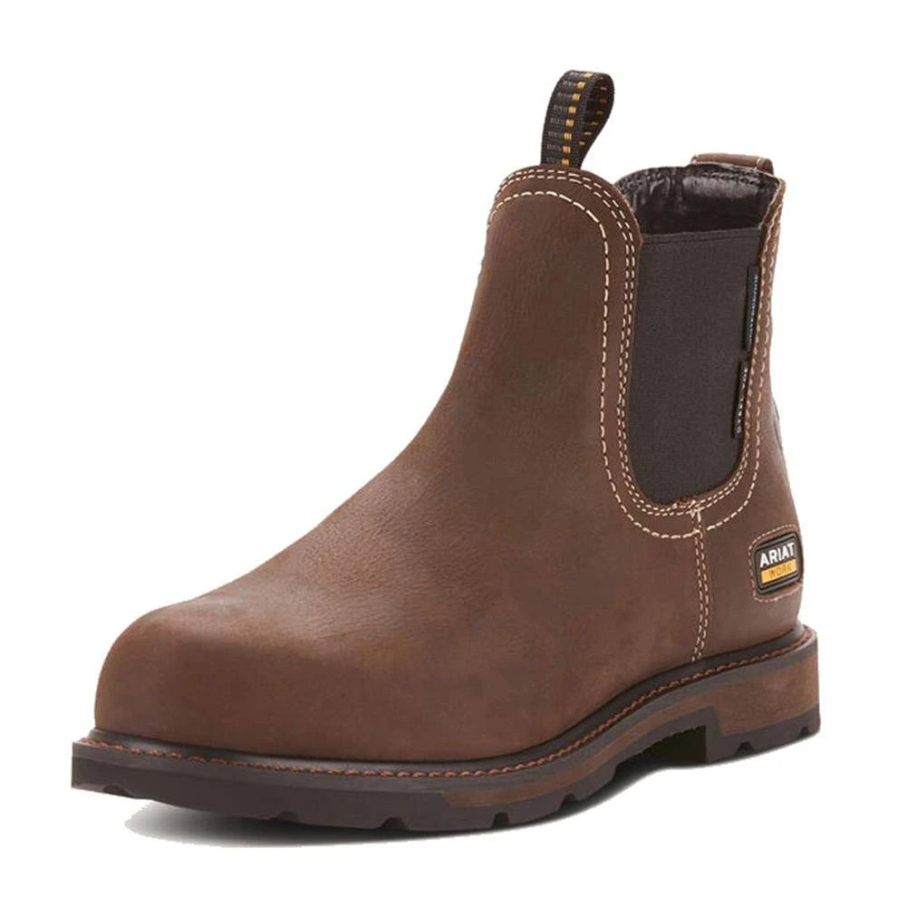 Men's Ariat Groundbreaker Chelsea Waterproof Steel Toe Boots