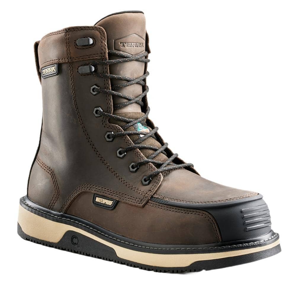 Men's Terra 8" Ironstone Wedge Composite Toe Waterproof Boots