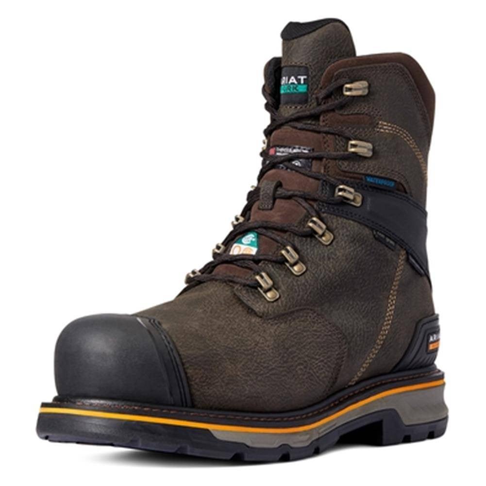 Men's Ariat 8" Stump Jumper CSA Glacier Grip Waterproof 600g Composite Toe Boots