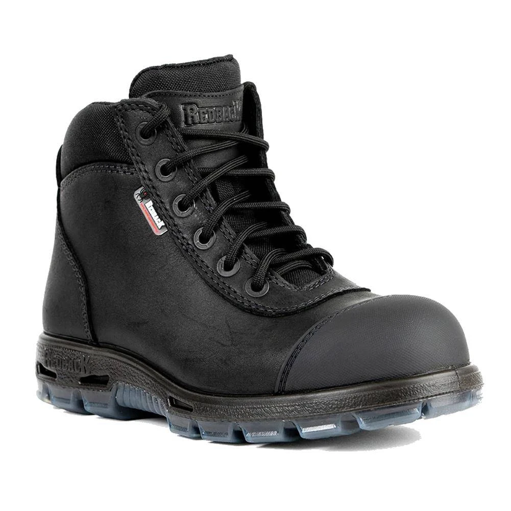 Redback 6" Sentinel Lace-Up Side-Zip Steel Toe Boots (UK SIZING)