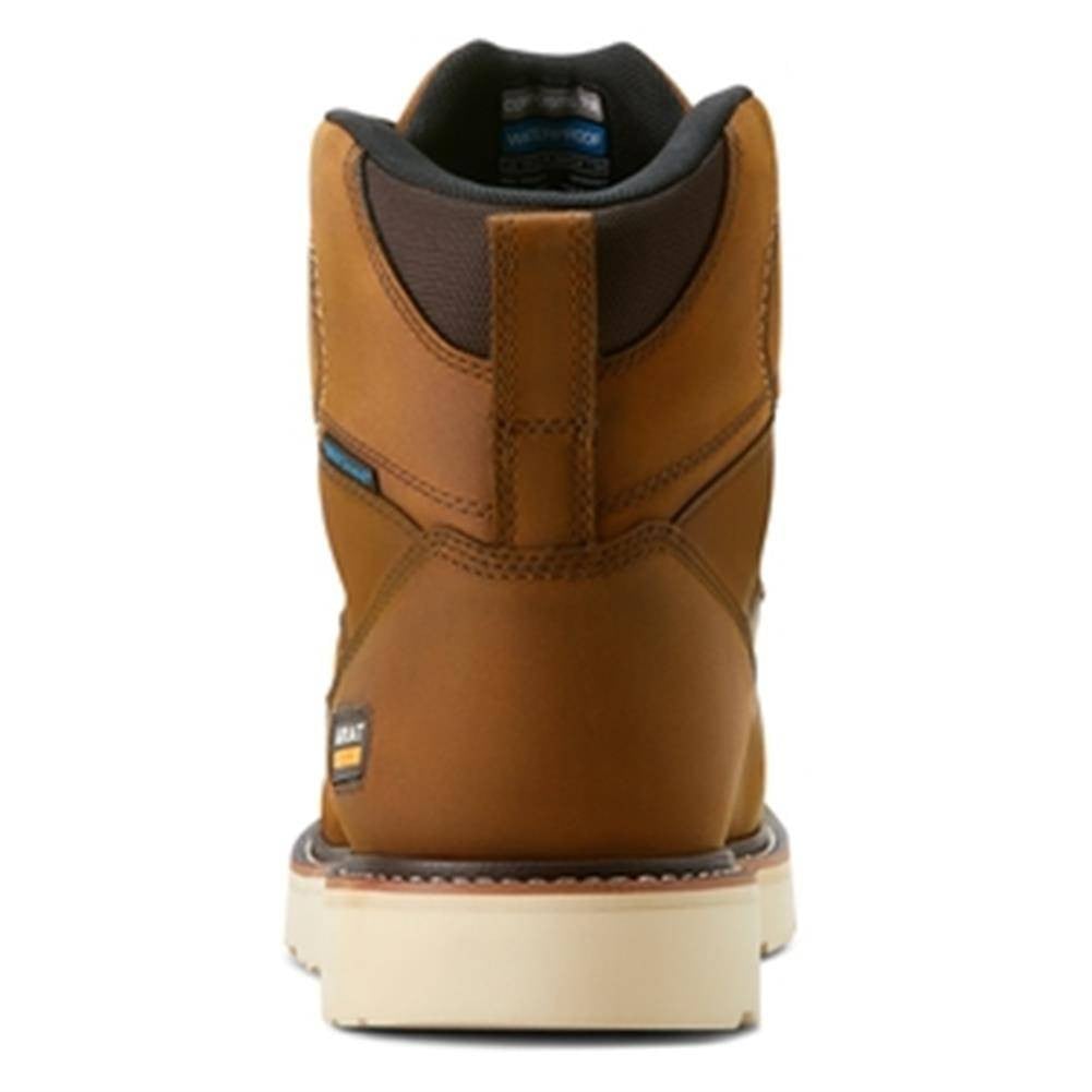 Men's Ariat 6" Rebar Wedge Moc Toe Waterproof Composite Toe Boots