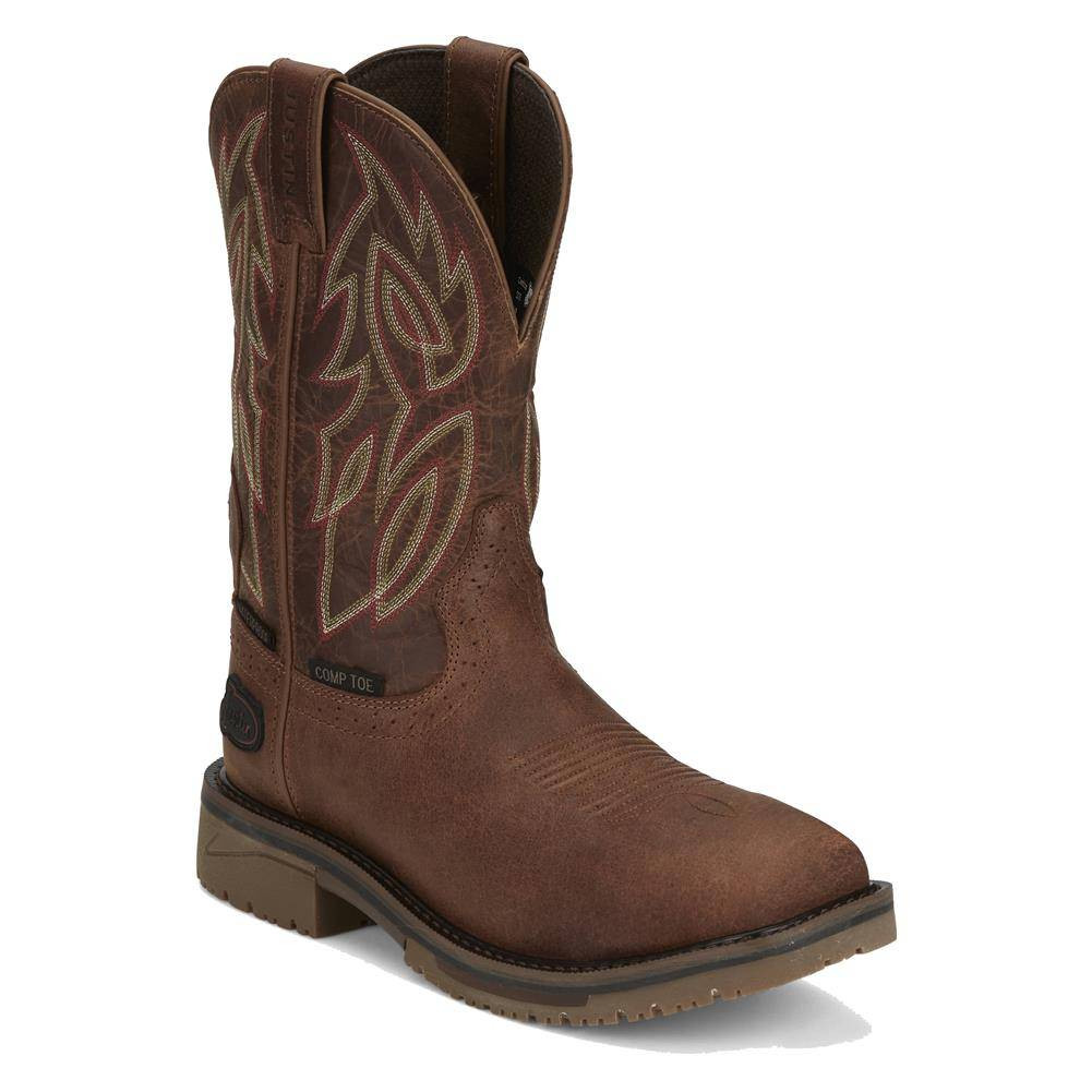 Men's Justin 11" Wolfe Nano Composite Toe Waterproof Boots