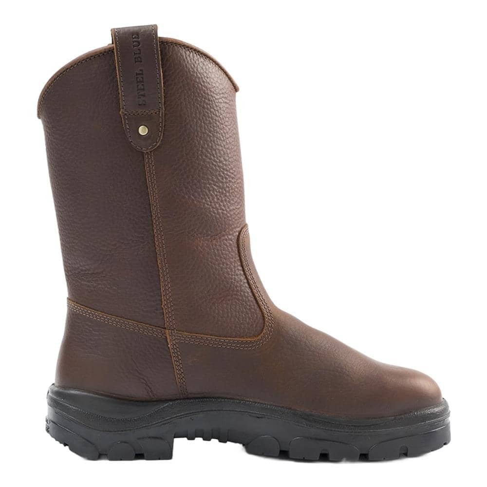 Men's Steel Blue 10" Heeler Wellington Steel Toe Waterproof Boots