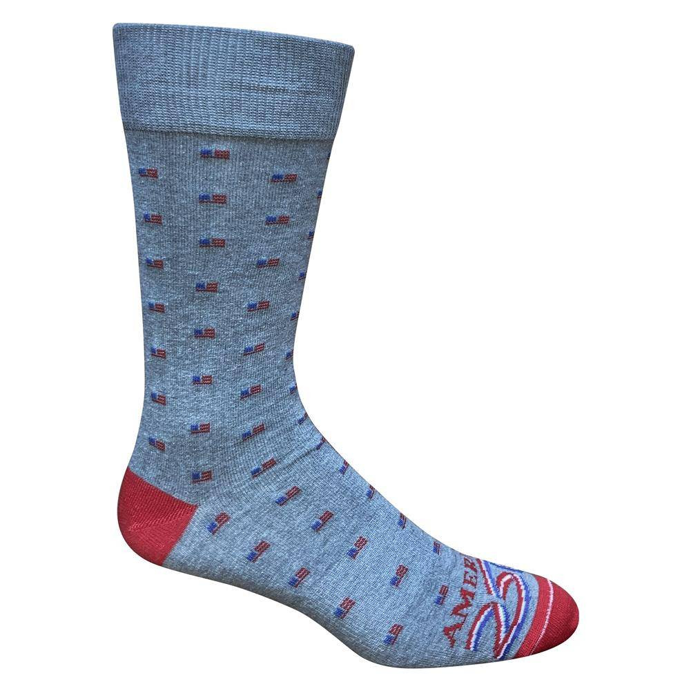 Wilson Brown Micro Flag Dress Socks