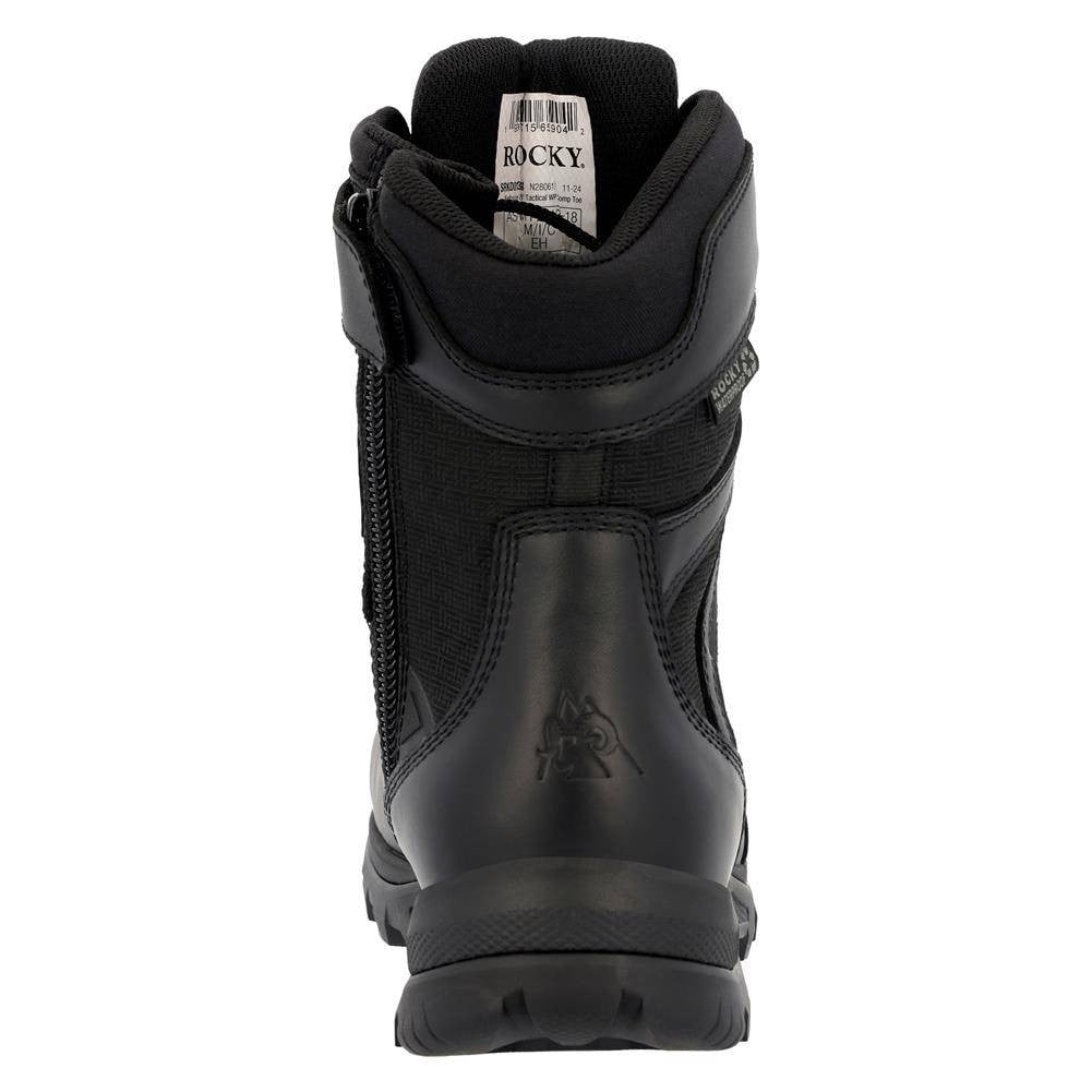 Men's Rocky 8" Enforcer Public Service Composite Toe Side-Zip Waterproof Boots