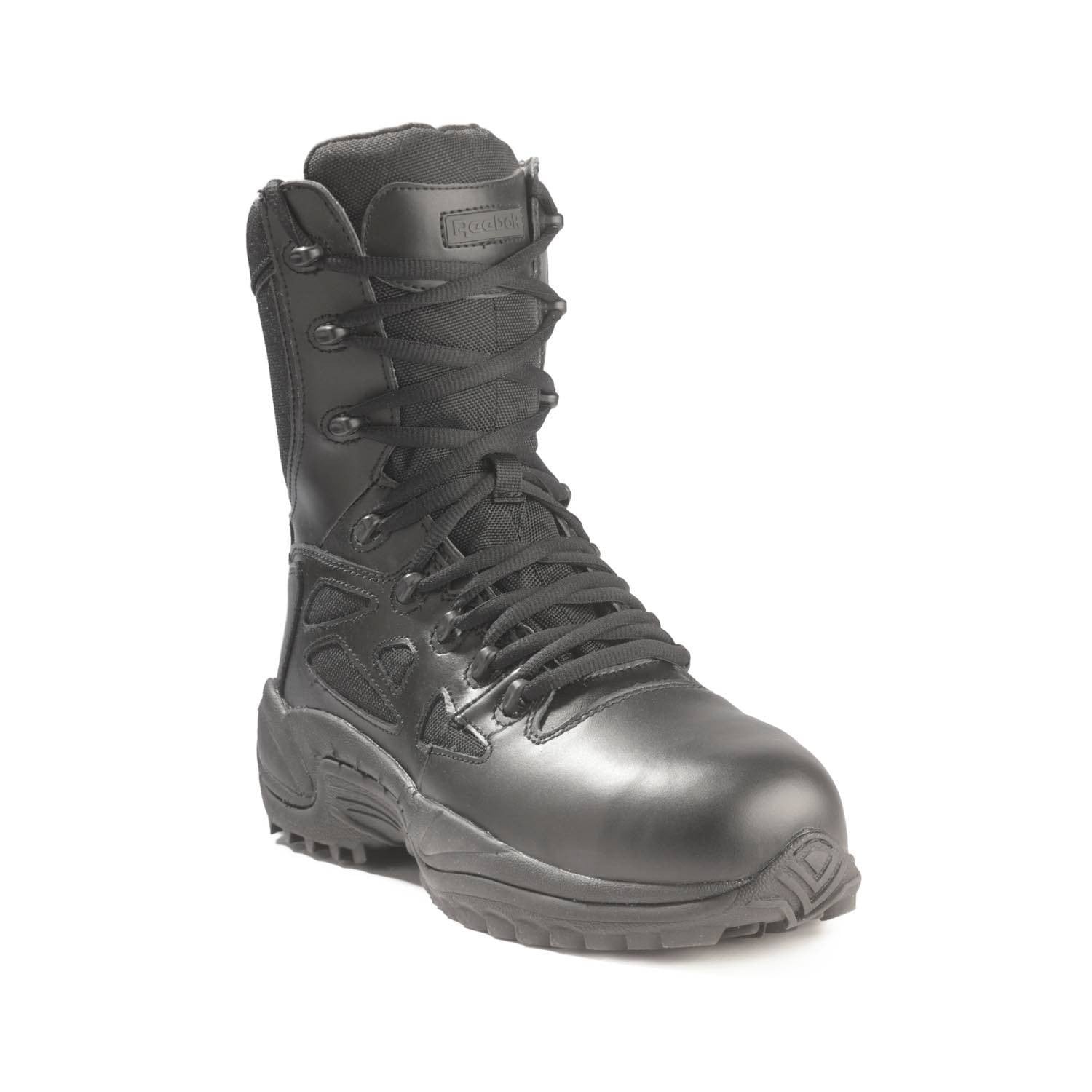 Reebok 8" Rapid Response Side Zip Composite Toe Boots
