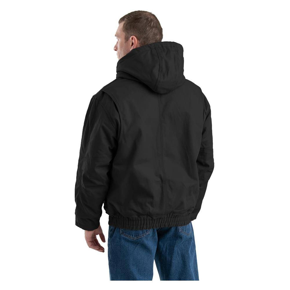 Men's Berne Workwear Flame Resistant Duck Hooded Jacket