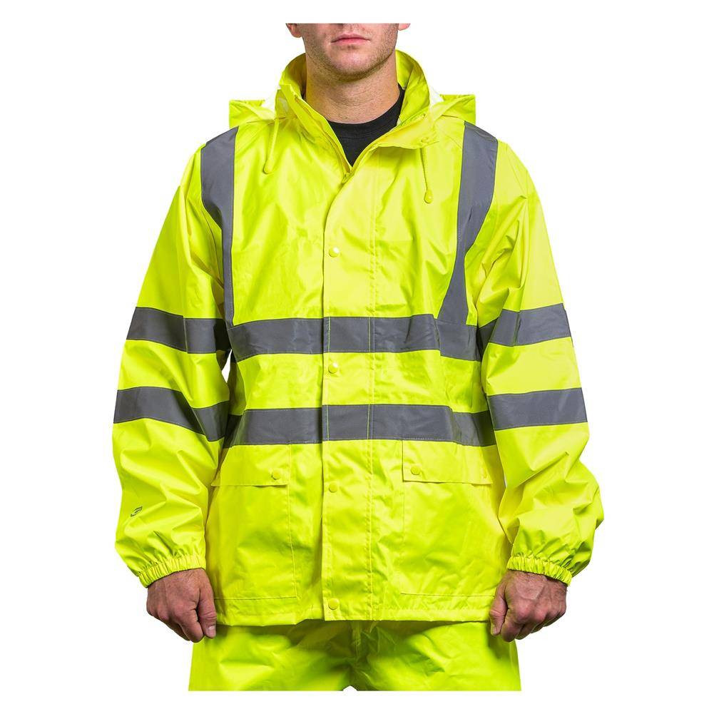 Game Workwear The Econo Hi-Vis Rain Jacket