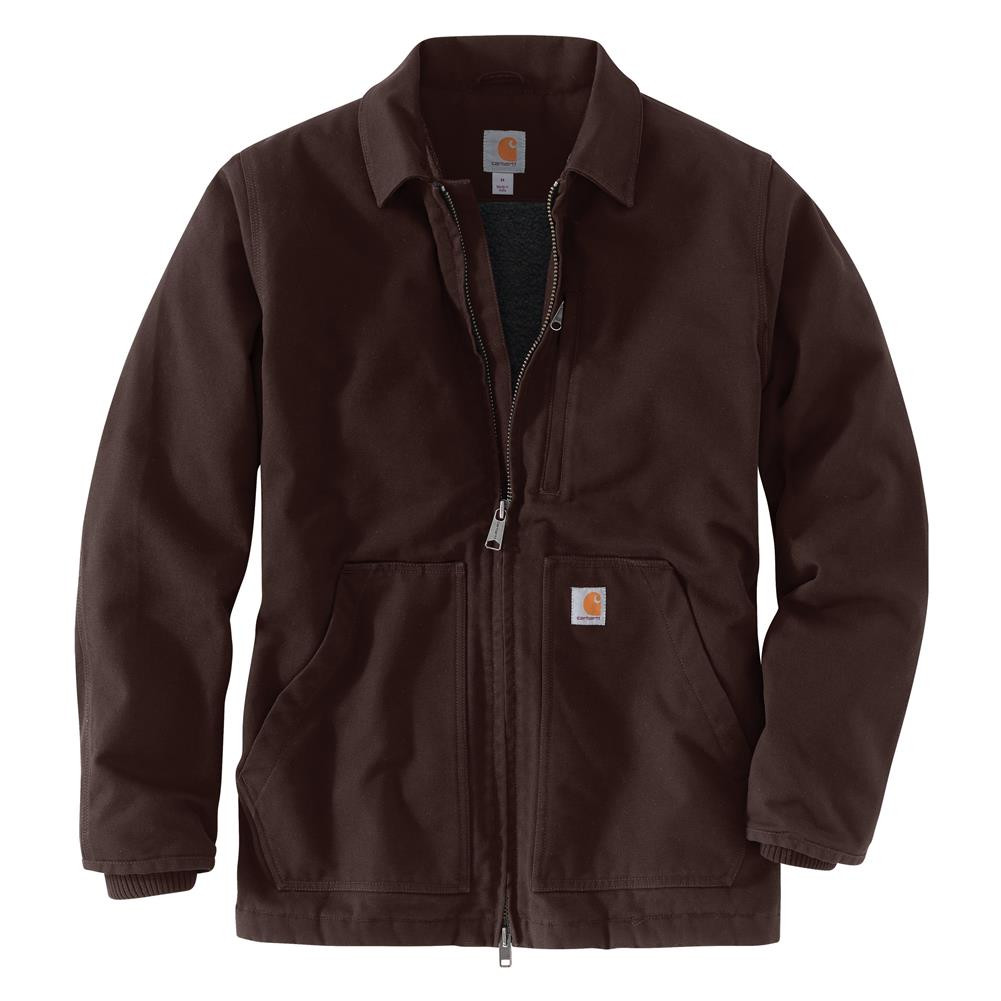 Men's Carhartt Washed Duck Sherpa-Lined Field Jacket Relaxed Fit