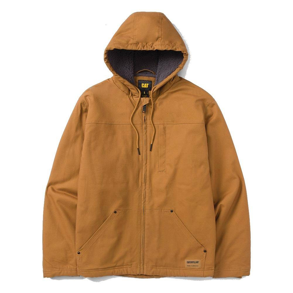 Men's CAT Hooded Sherpa Lined Jacket