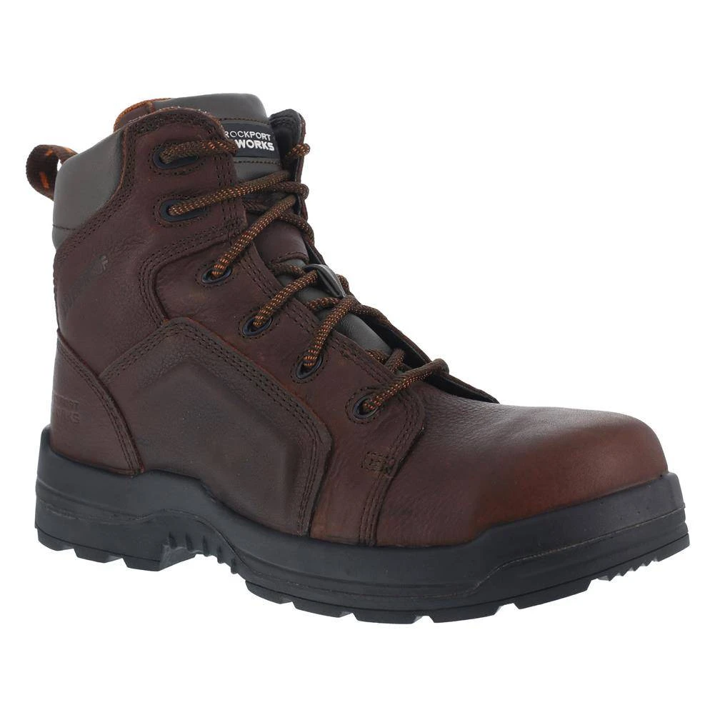 Men's Rockport Works 6" More Energy Lace to Toe Work Composite Toe Waterproof Boots