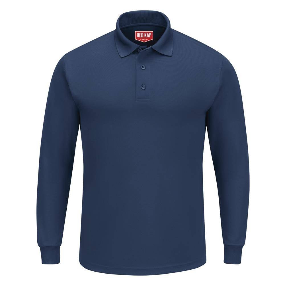 Men's Red Kap Long Sleeve Performance Knit Polo