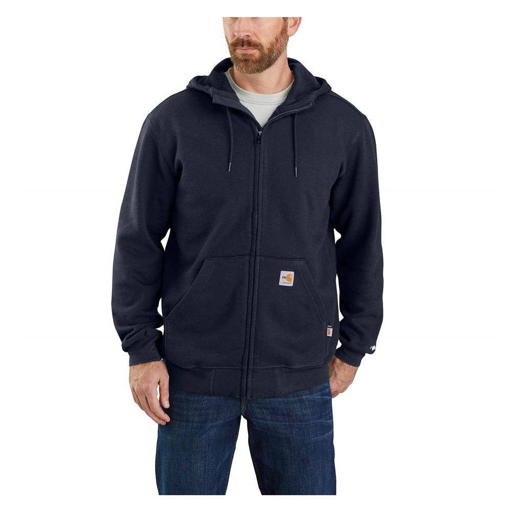 Men's Carhartt Flame-Resistant Force Loose Fit Midweight Hooded Zip Front Sweatshirt