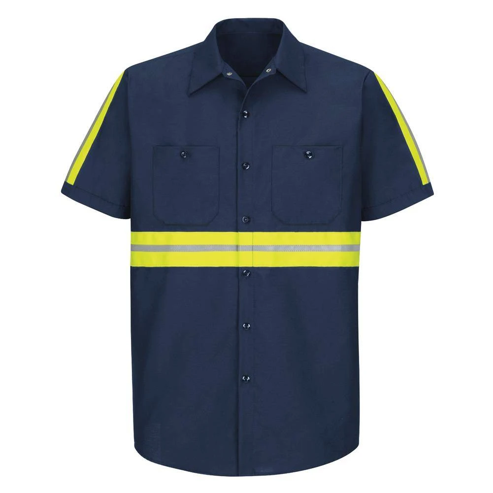 Men's Red Kap Enhanced Visibility Industrial Work Shirt