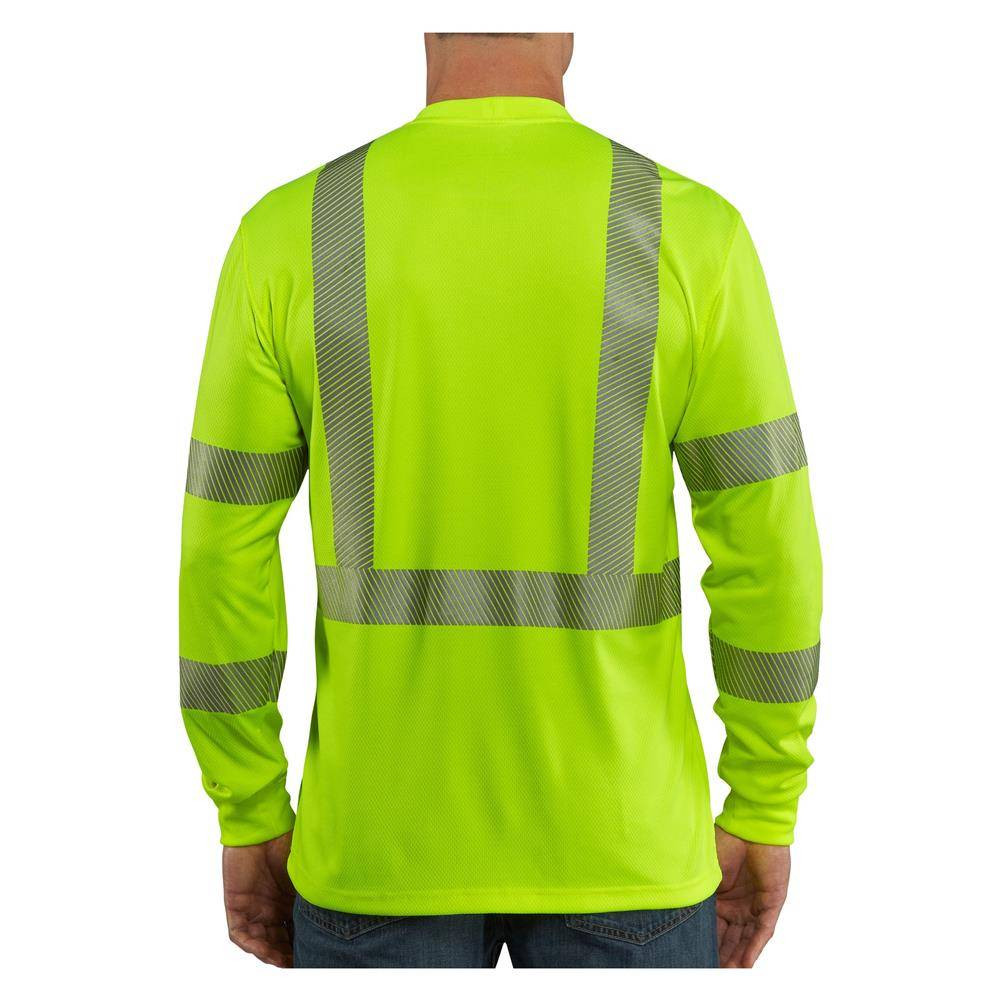 Men's Carhartt Force Hi-Vis Class 3 Long Sleeve T-Shirt