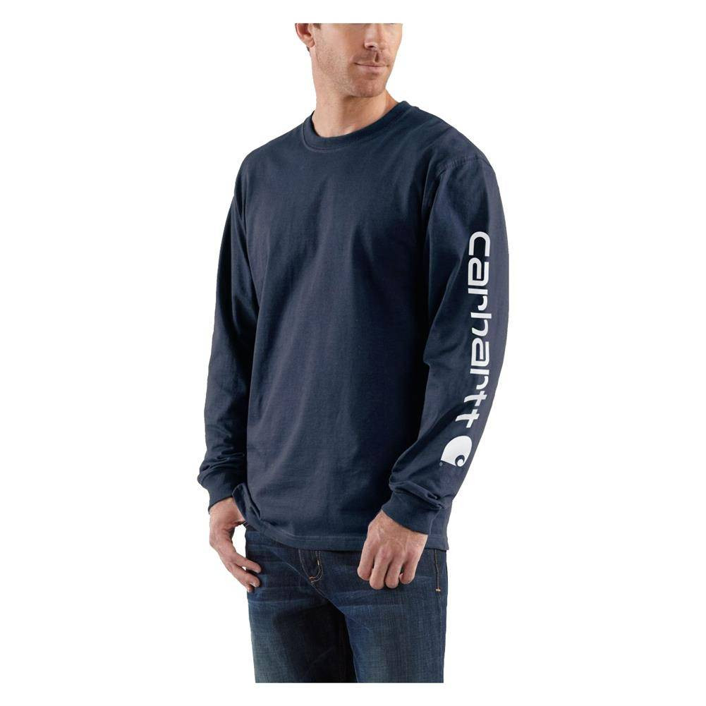 Men's Carhartt Loose Fit Heavyweight Long Sleeve Logo T-Shirt