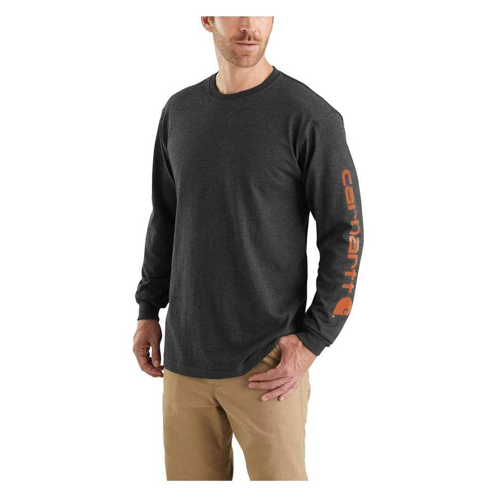 Men's Carhartt Loose Fit Heavyweight Long Sleeve Logo T-Shirt