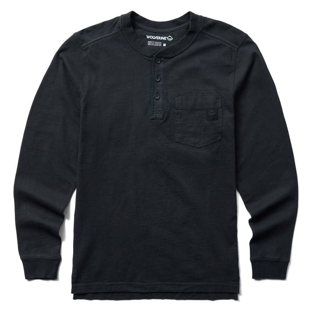 Men's Wolverine Guardian Cotton Long Sleeve Henley
