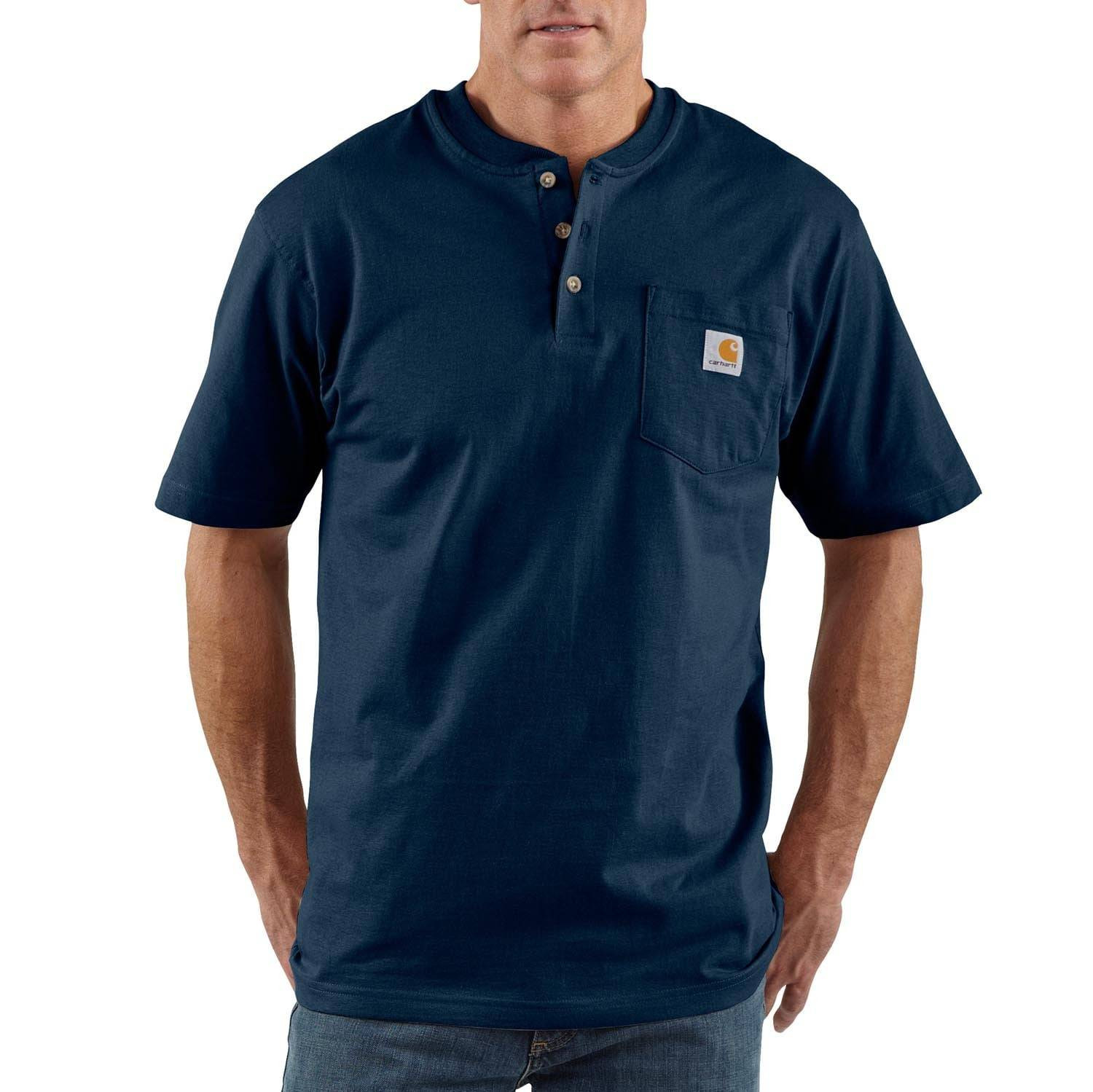 Carhartt Loose Fit Heavyweight Short Sleeve Pocket Henley T-Shirt