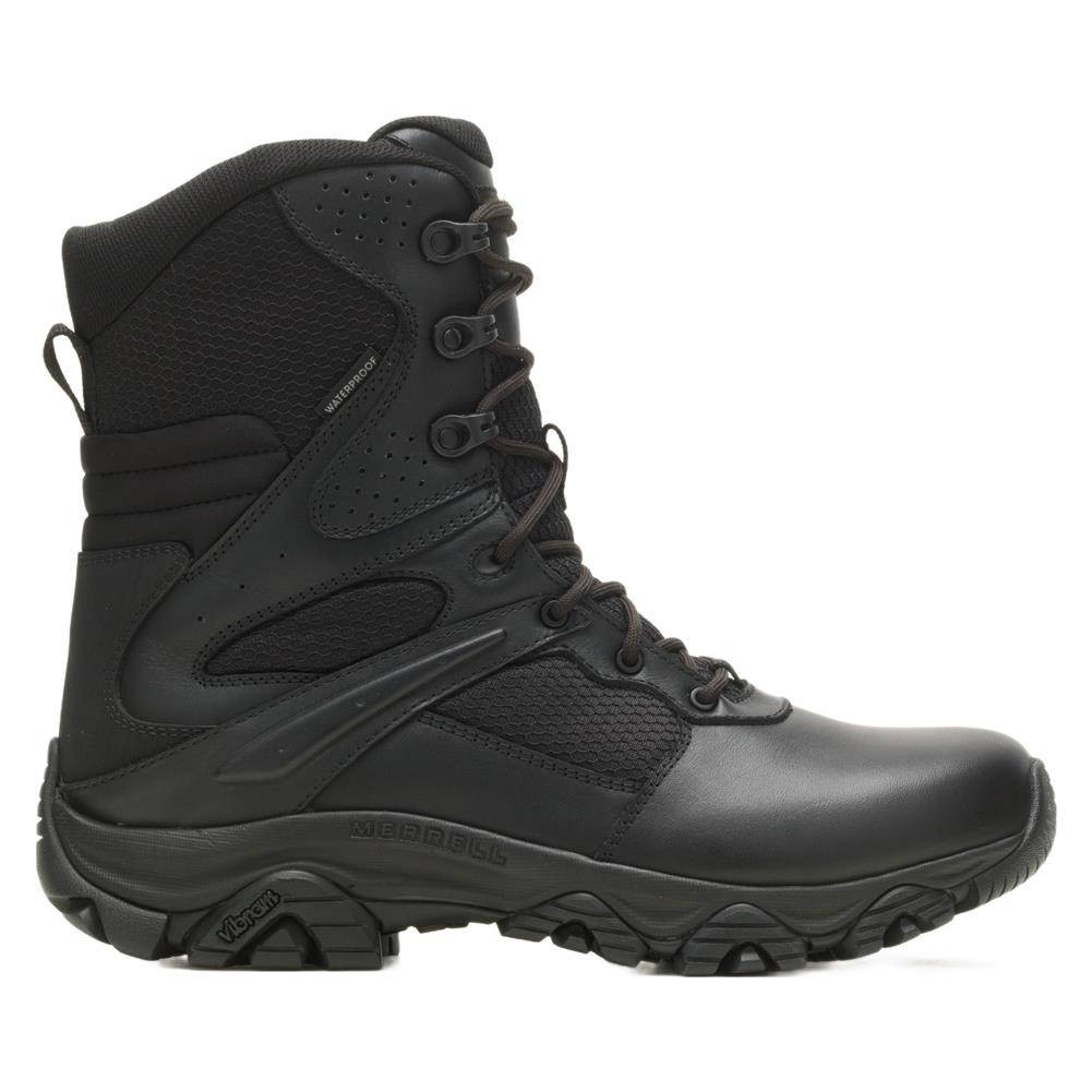 Men's Merrell 8" Moab 3 Response Tactical Side-Zip Waterproof Boots