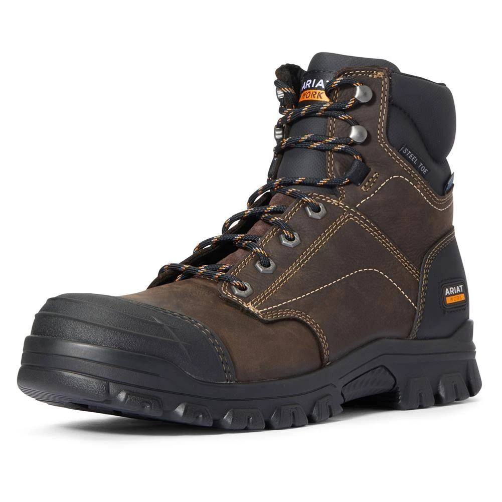 Men's Ariat 6" Treadfast Steel Toe Waterproof Boots