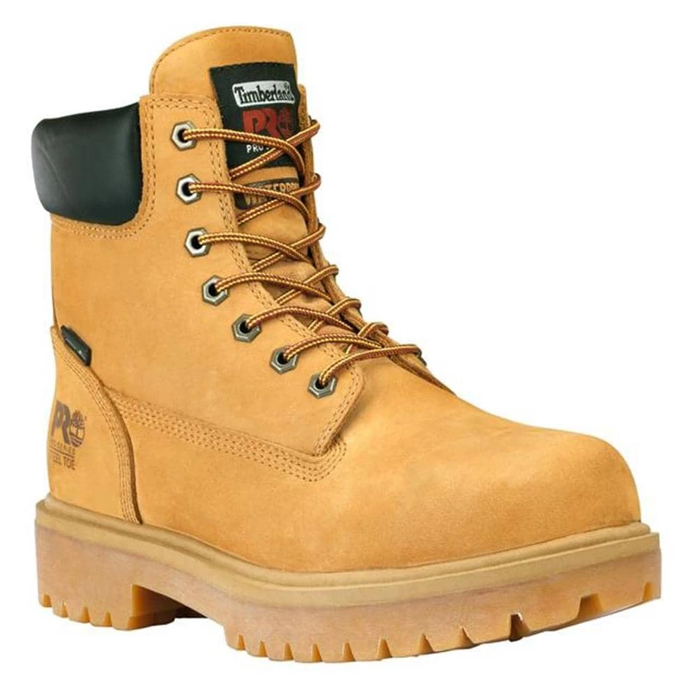 Men's Timberland PRO 6" Direct Attach Leather Steel Toe Waterproof Boots