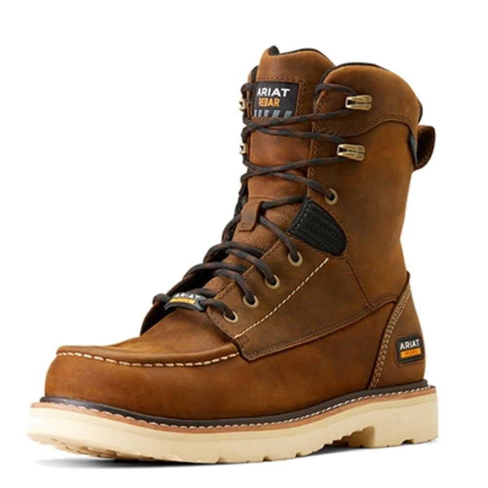 Men's Ariat 8" Rebar Lift Composite Toe Waterproof Boots