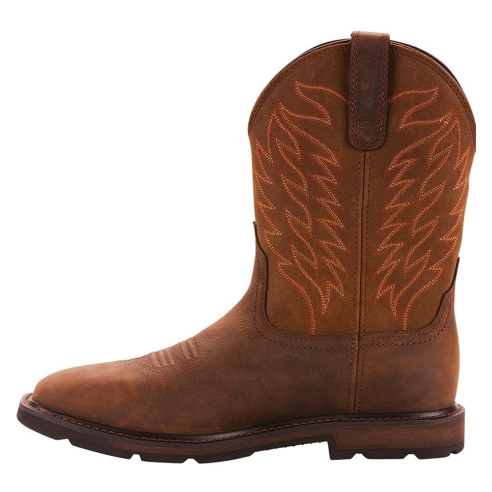 Men's Ariat 10" Groundbreaker Wide Square Toe Waterproof Boots