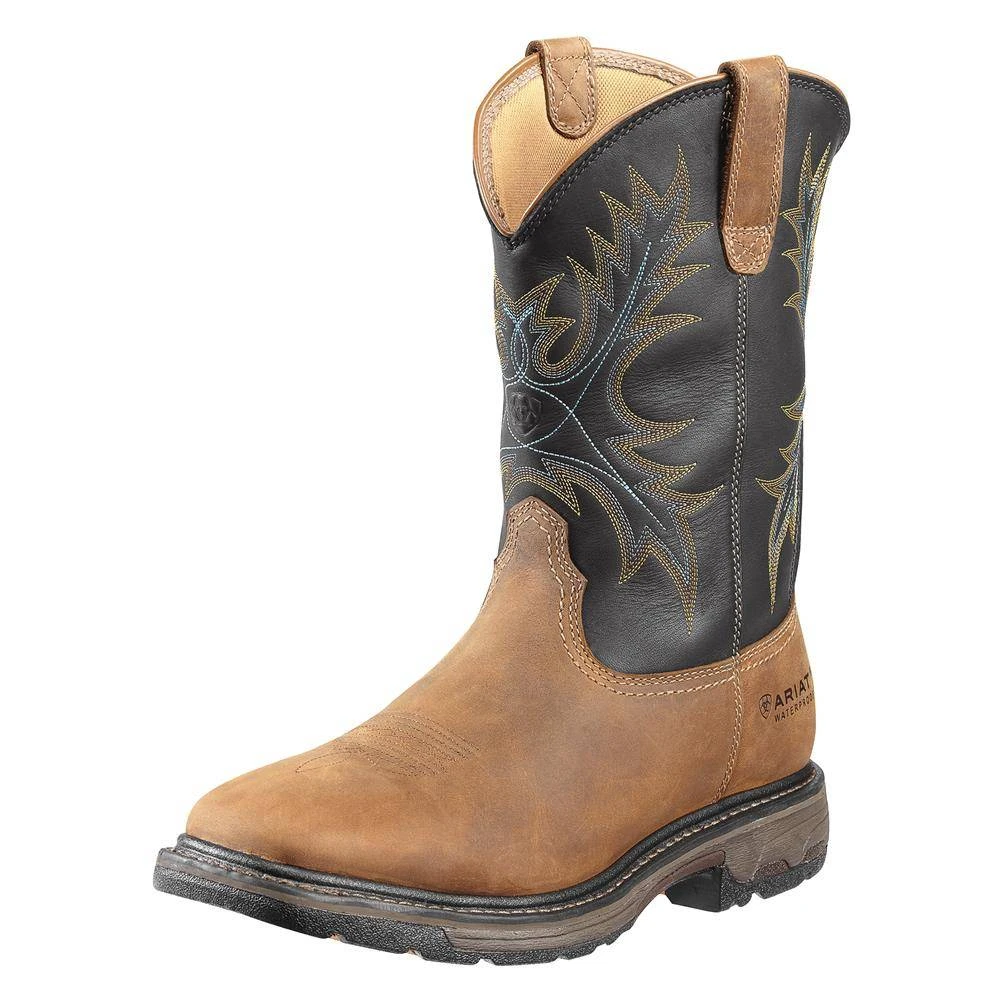 Men's Ariat 11" Workhog Wide Square Toe Steel Toe Waterproof Boots
