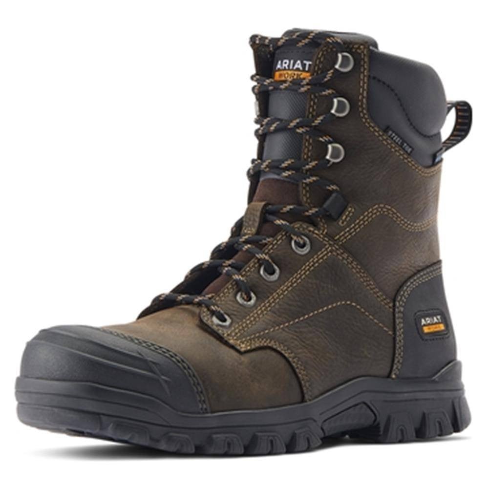 Men's Ariat 8" Treadfast H2O Steel Toe Waterproof Boots