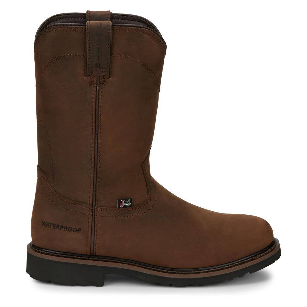 Men's Justin Original Work Boots 10" Drywall Round Toe Waterproof