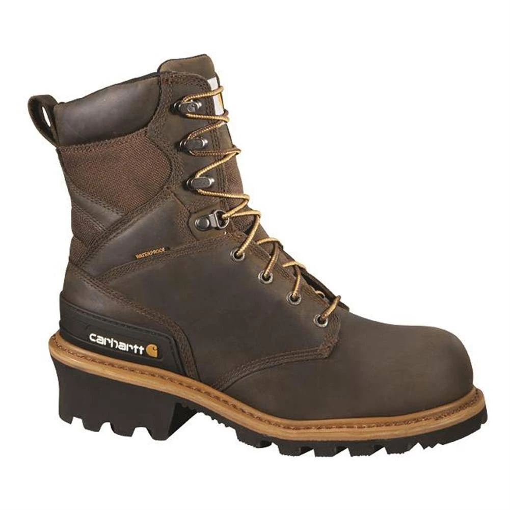 Men's Carhartt 8" Logger Composite Toe Waterproof Boots