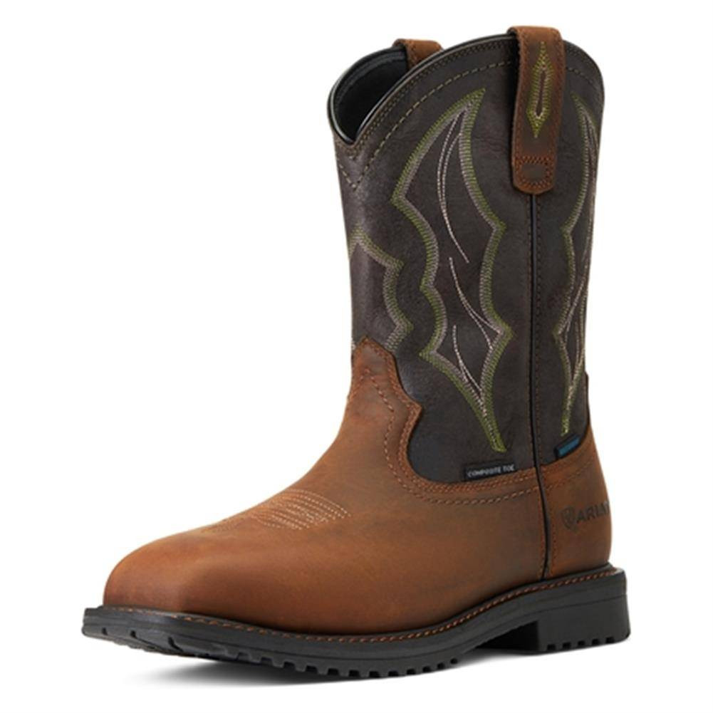 Men's Ariat RigTek Wide Square Toe Waterproof Composite Toe Boots