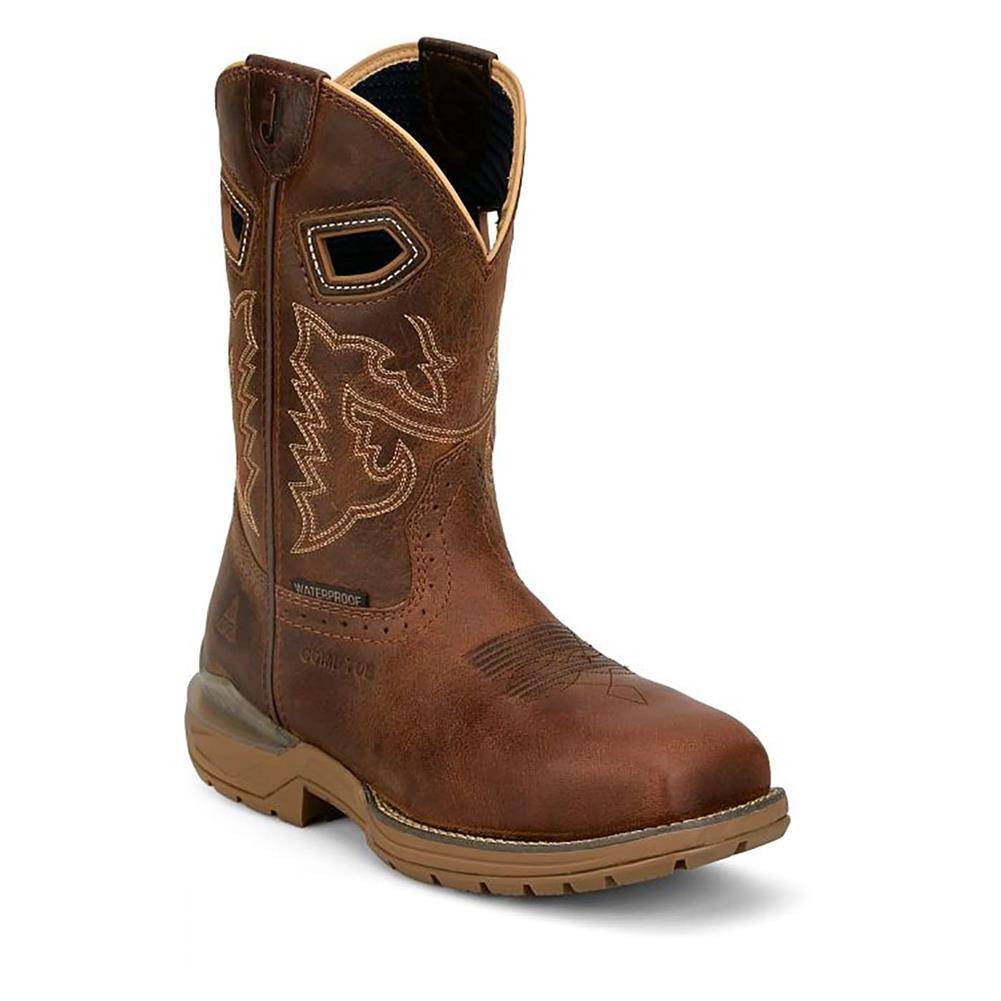 Justin Original Work Boots Oilpatch 11" Waterproof Nano Composite Toe PR Boots