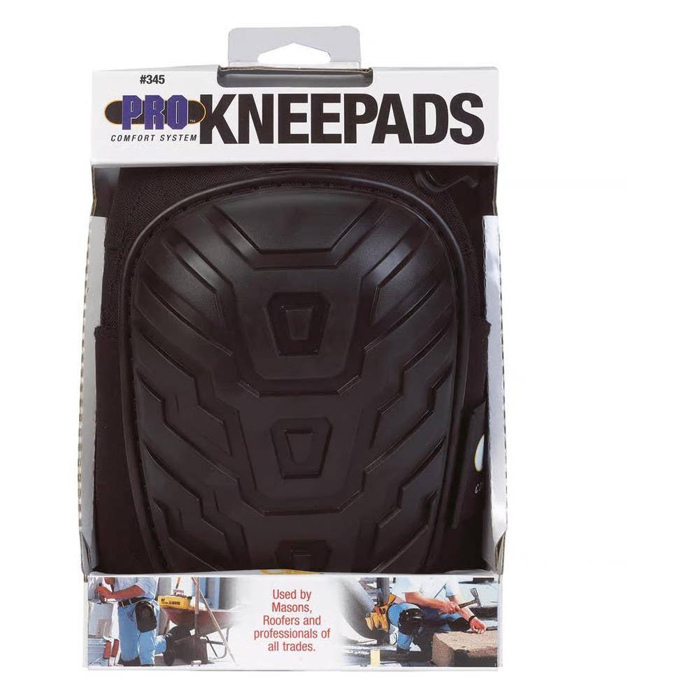 CLC Foam and Polyester Knee Pads, 7" L x 4.9" W, Black