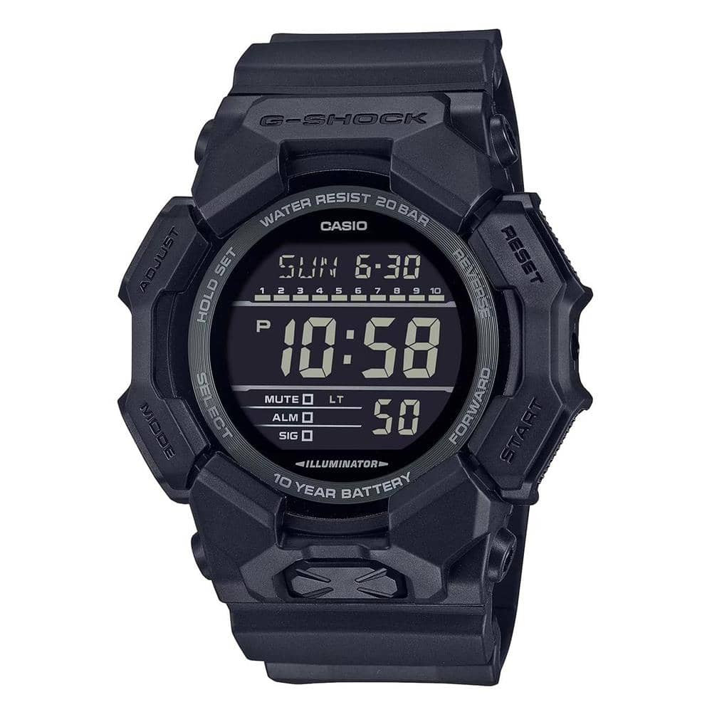 Casio Tactical G-Shock GD-010 Series Black & Red Collection Digital Watch