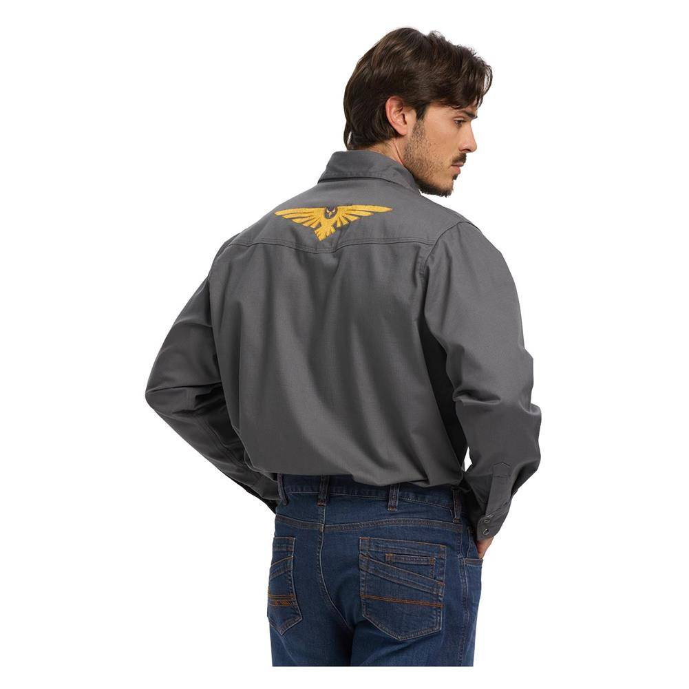 NKE FR Golden Eagle Crest Work Snap Shirt
