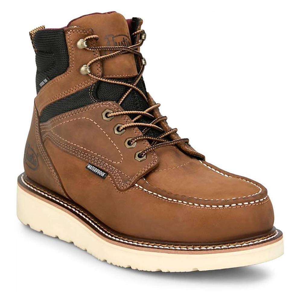 Justin Original Work Boots Garren 6" Waterproof Steel Toe Boots
