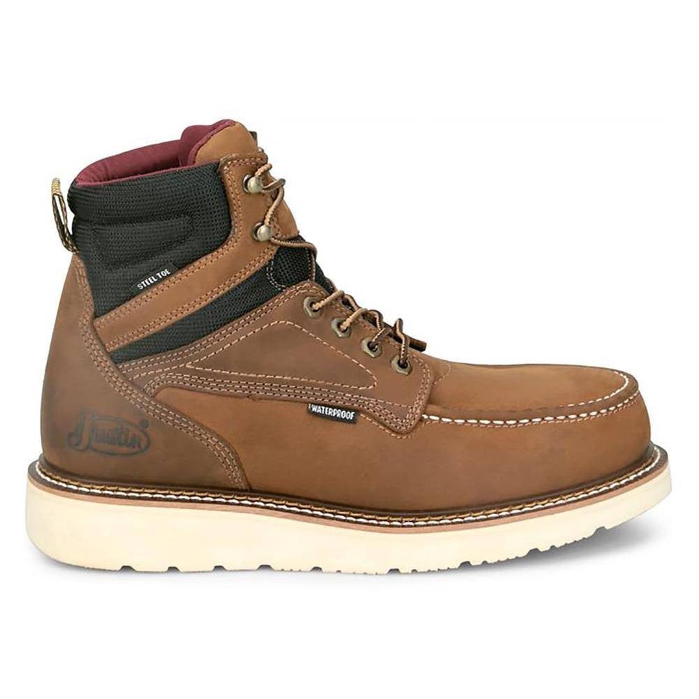 Justin Original Work Boots Garren 6" Waterproof Steel Toe Boots
