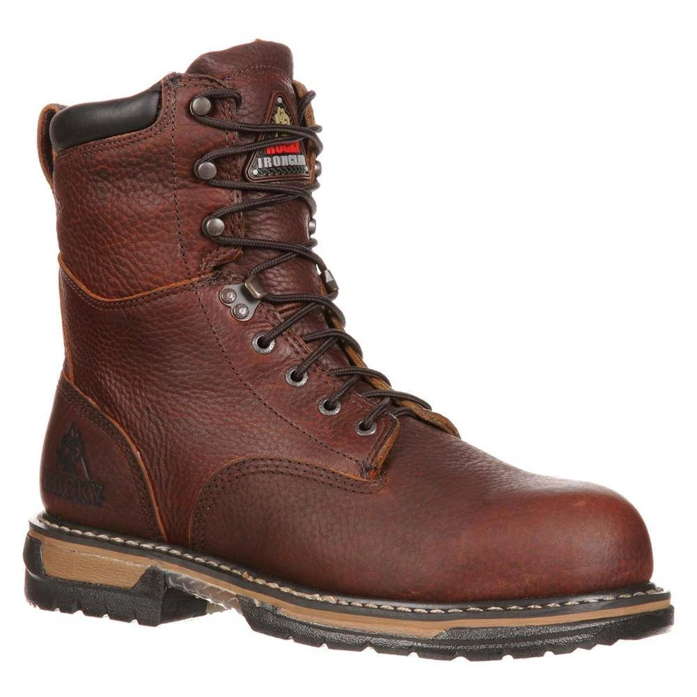 Men's Rocky 8" IronClad Steel Toe Waterproof Boots