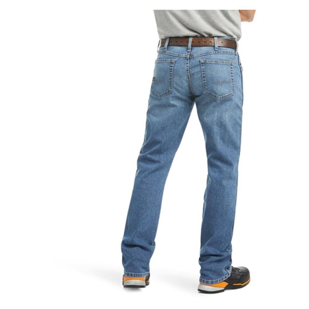 Men's Ariat Rebar M4 Relaxed DuraStretch Basic Boot Cut Jeans