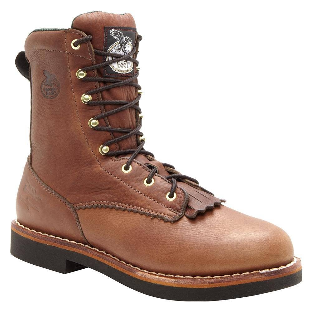Men's Georgia 8" Farm and Ranch Lacer Boots