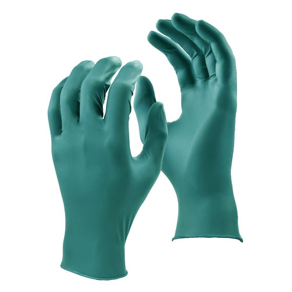 Watson Gloves Green Monkey Nitrile Textured Disposable Gloves
