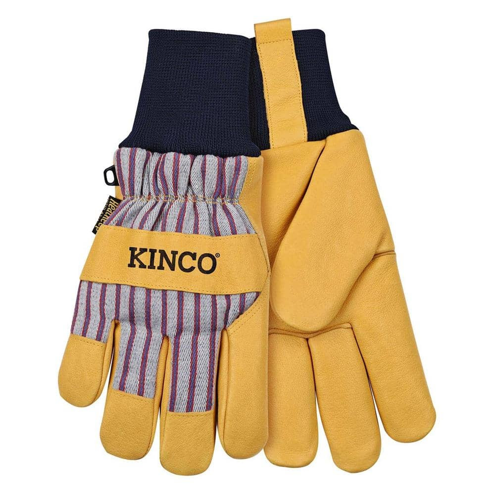 Kinco Lined Premium Grain Pigskin Palm with Knit Wrist Gloves
