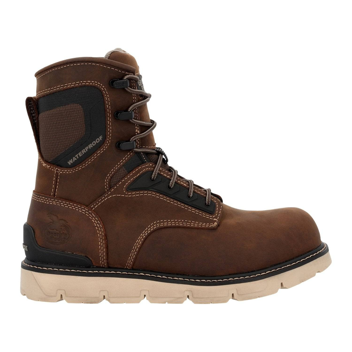 Georgia Men's Carbon Flex Wedge 8" Waterproof Work Boots