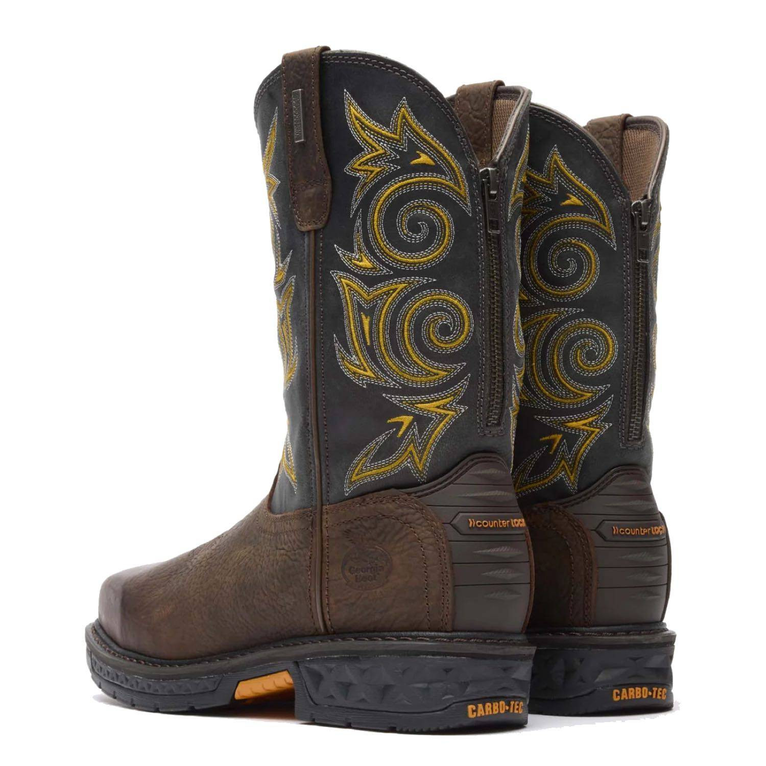 Georgia Men's Carbo-Tec LT Steel Toe Waterproof Pull-On Work Boots