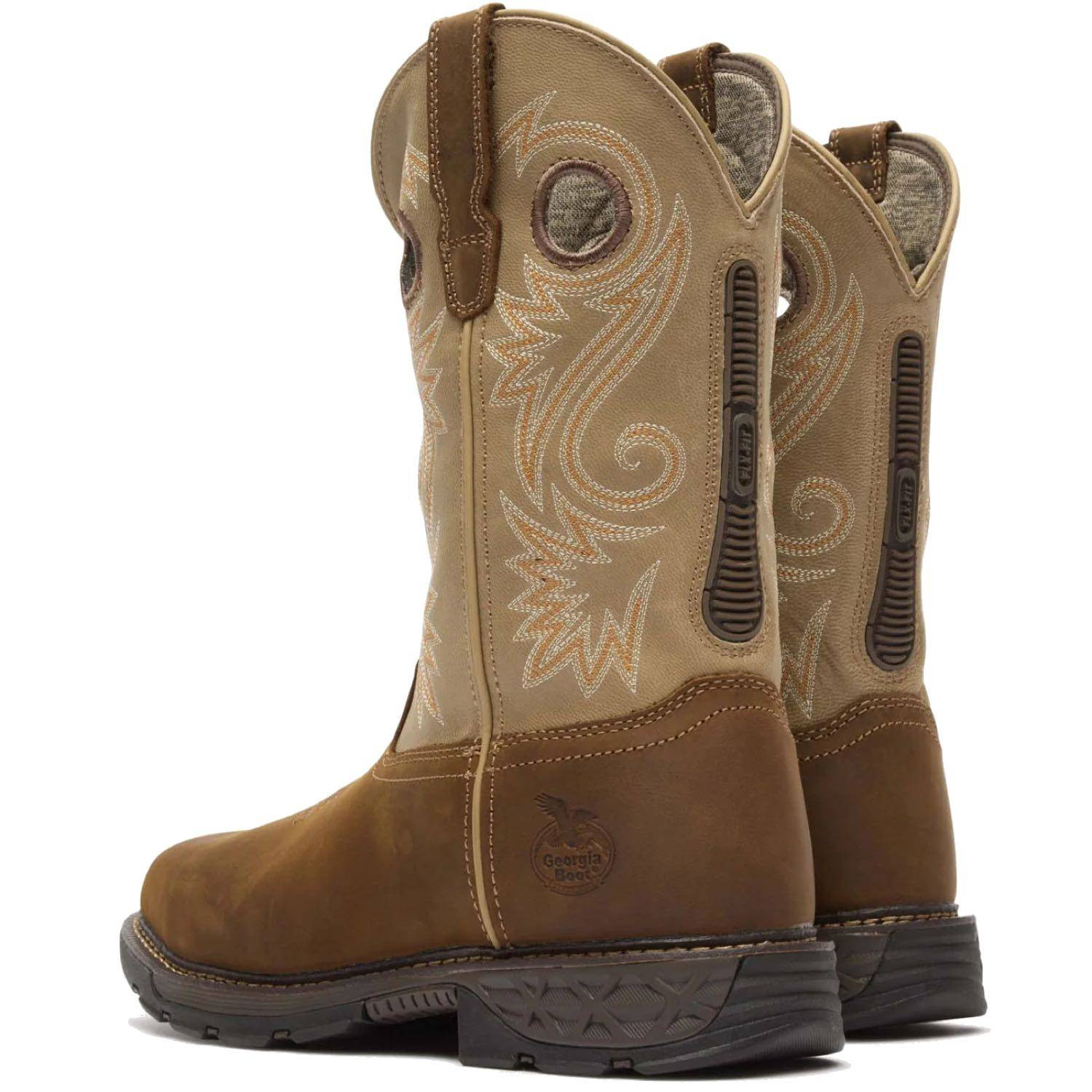 Georgia Men's Carbo-Tec FLX 11" Alloy Toe Pull On Work Boots