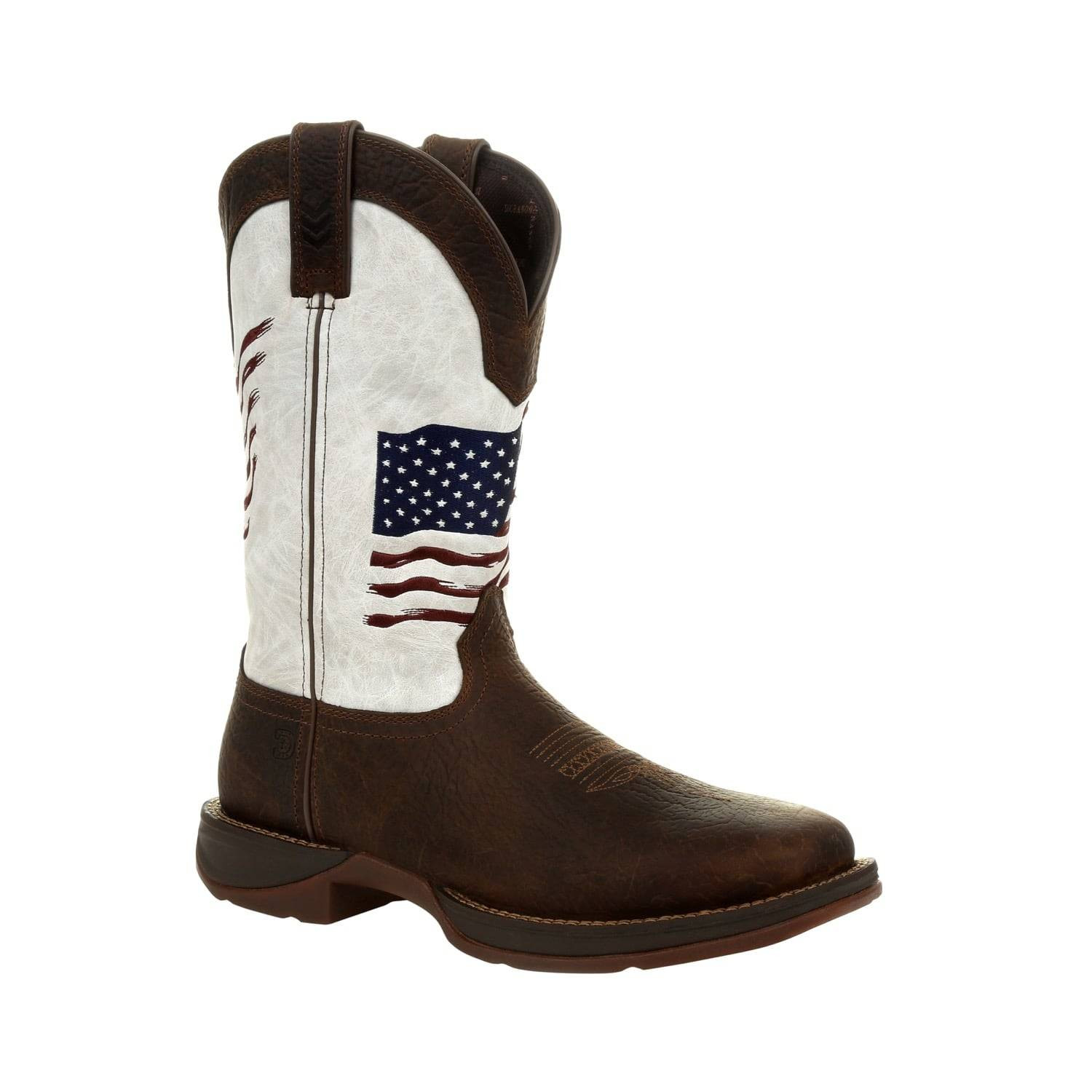 Durango Men's Rebel by Durango Distressed Flag Embroidery Western Boots