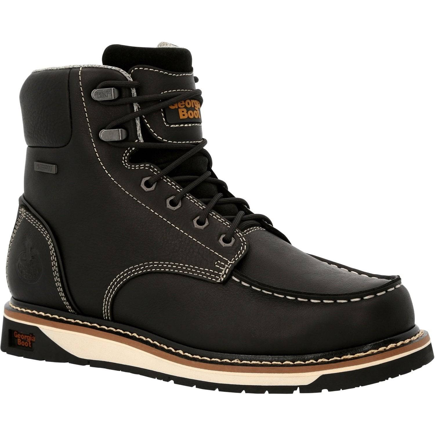 Georgia Men's AMP LT Wedge Waterproof Moc-Toe Work Boots